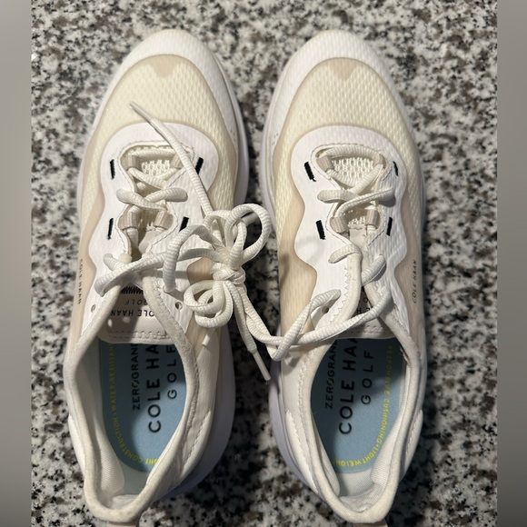 Cole Haan Generation Zerogrand Golf Shoes White Mesh Water-Resistant Size 7.5 - Picture 2 of 5